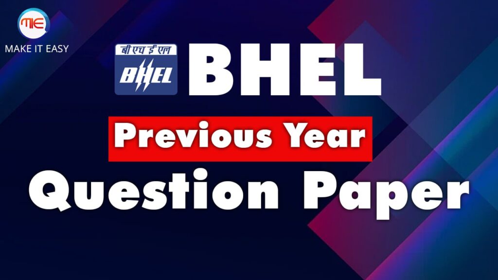 BHEL Previous Year Question