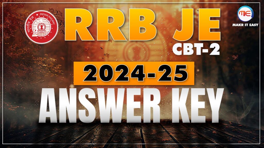 RRB JE CBT-2 Answer Key