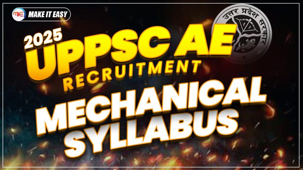 UPPSC AE Mechanical Syllabus