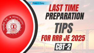 Preparation Tips for RRB JE 2025