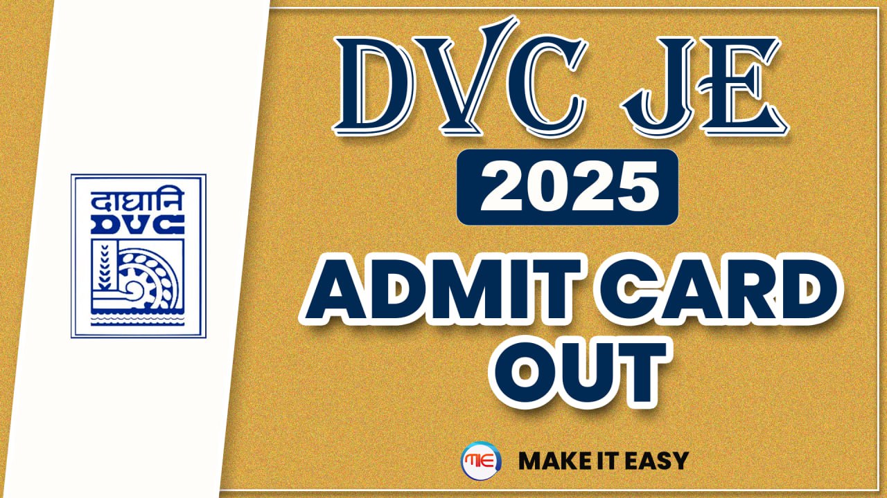 DVC JE Admit Card 2025